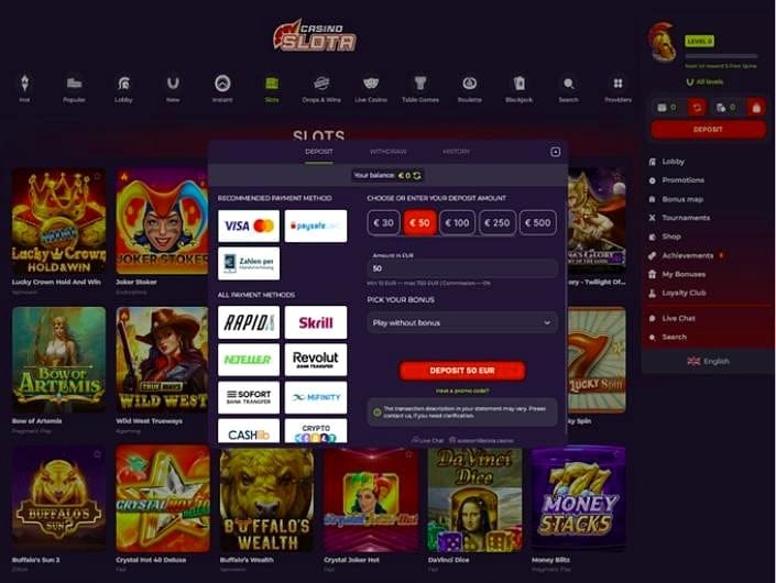 Slota Casino withdrawal and verification – Withdrawal Methods and Real Processing Times
