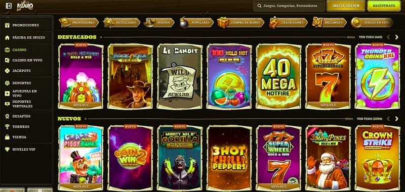 Lizaro Casino promo code – Games Available at Lizaro